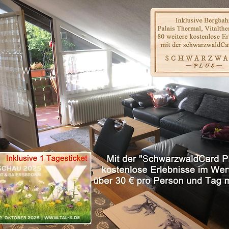 Ferienwohnung Kuckuck Auf Dem Sommerberg Incl Schwarzwaldcard Plus - 2 Zimmer 50Qm バート・ヴィルトバート エクステリア 写真