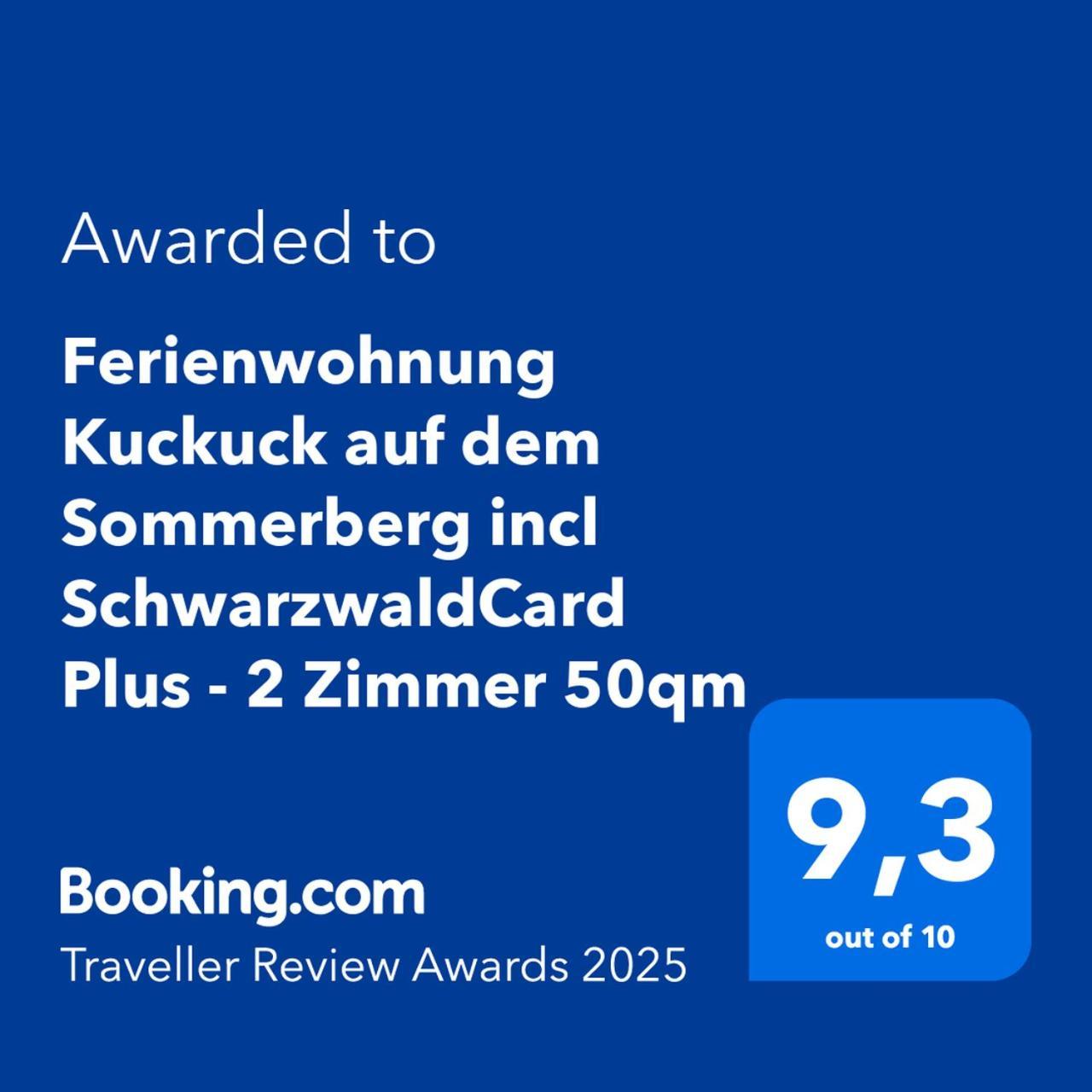 Ferienwohnung Kuckuck Auf Dem Sommerberg Incl Schwarzwaldcard Plus - 2 Zimmer 50Qm バート・ヴィルトバート エクステリア 写真